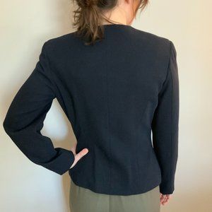 Finity Studio Black Crepe Blazer